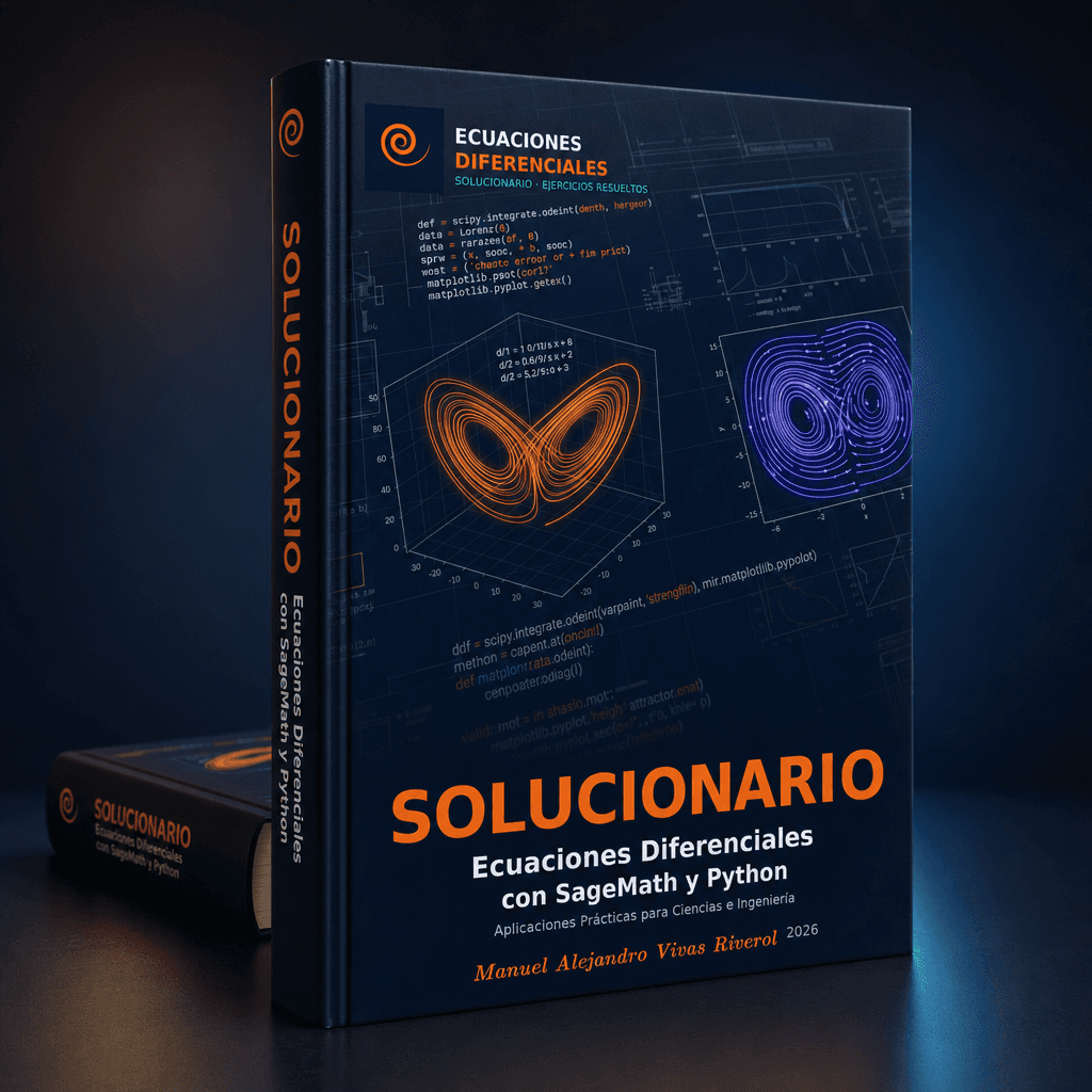 Solucionario · Ejercicios Resueltos — Ecuaciones Diferenciales con SageMath y Python